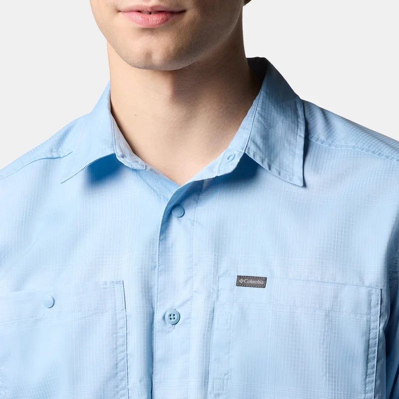 Columbia Blue Men's Silver Ridge™ Utility Lite Plaid Shirt for Men | Best Price UAE
