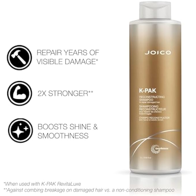 JOICO K-PAK SHAMPOO TO REPAIR DAMAGE FOR UNISEX 33.8 OZ SHAMPOO - Image 3