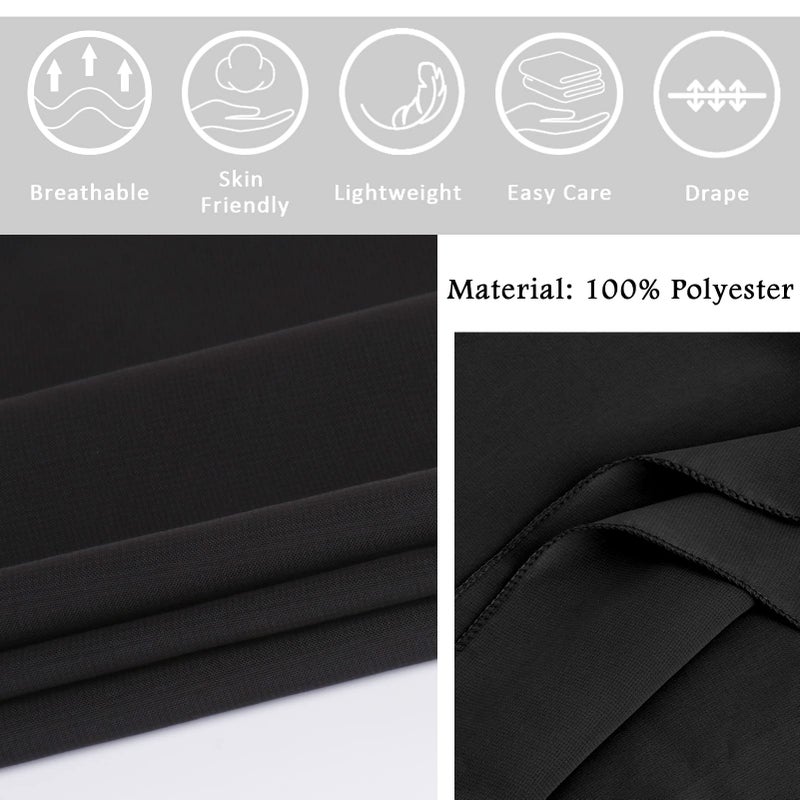 Ladiery Black Shawl Wraps for Women Evening Dresses, Chiffon Elegant Soft Sheer Shawls for formal dressy Bride Wedding - Image 5