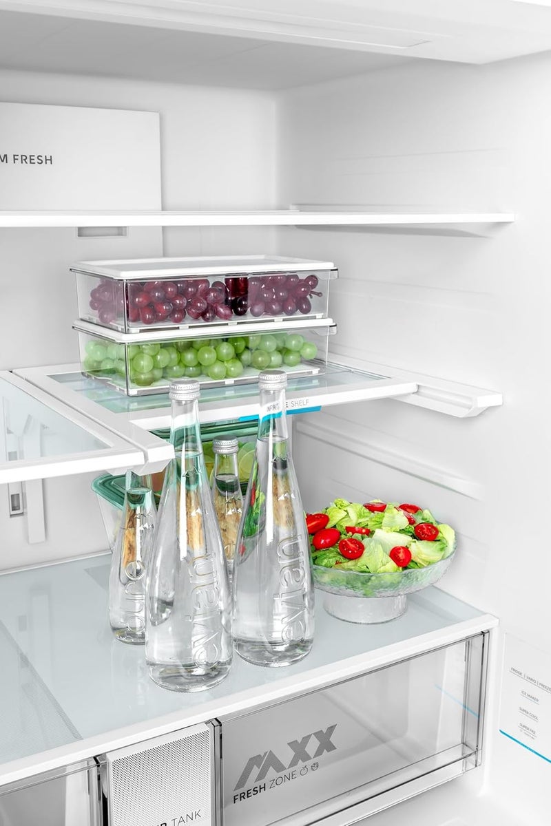 Midea SPACE MASTER 923L Gross / 704L Net Four Door Refrigerator 
MDRM923CIE46M – Auto Ice Maker, Built-In Water Pitcher, Smart Home 
Connectivity, Inverter Compressor, Platinum Fresh Technology, Platinum 706 L MDRM923CIE46M Dark Inox - Image 2
