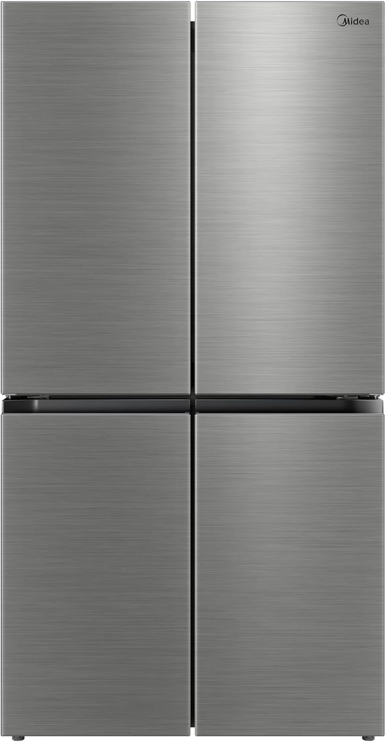 Midea SPACE MASTER 923L Gross / 704L Net Four Door Refrigerator 
MDRM923CIE46M – Auto Ice Maker, Built-In Water Pitcher, Smart Home 
Connectivity, Inverter Compressor, Platinum Fresh Technology, Platinum 706 L MDRM923CIE46M Dark Inox - Image 1