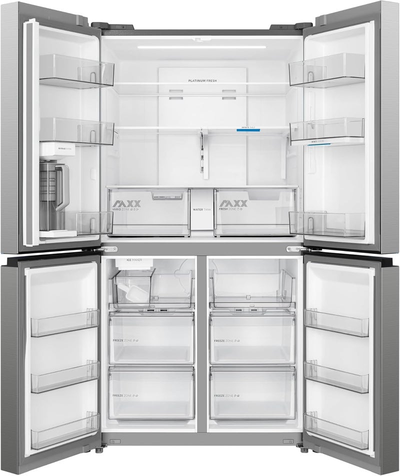 Midea SPACE MASTER 923L Gross / 704L Net Four Door Refrigerator 
MDRM923CIE46M – Auto Ice Maker, Built-In Water Pitcher, Smart Home 
Connectivity, Inverter Compressor, Platinum Fresh Technology, Platinum 706 L MDRM923CIE46M Dark Inox - Image 5