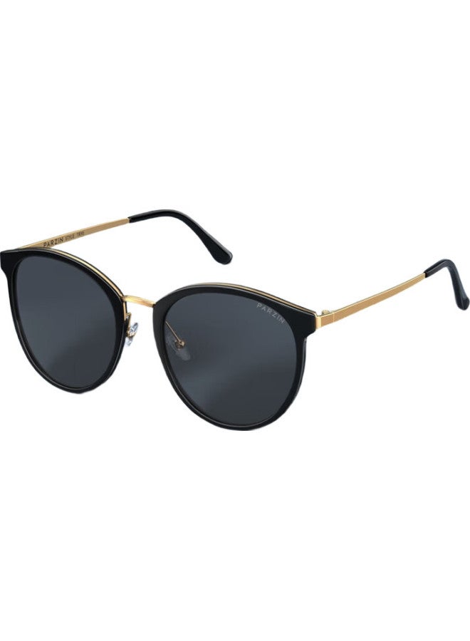 PARZIN Polarized Sunglasses For Women, Retro Large Frame Sun Protection Driving Trendy Sunglasses 9913 - Image 1