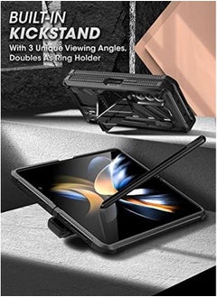 SupCase Unicorn Beetle Pro Case For Samsung Galaxy Z Fold 4 5G 2022 Full Body Dual Layer Rugged Case With Built In Screen Protector And Kickstand And S Pen Slot Black  - Image 3