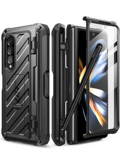 SupCase Unicorn Beetle Pro Case For Samsung Galaxy Z Fold 4 5G 2022 Full Body Dual Layer Rugged Case With Built In Screen Protector And Kickstand And S Pen Slot Black  - Image 1