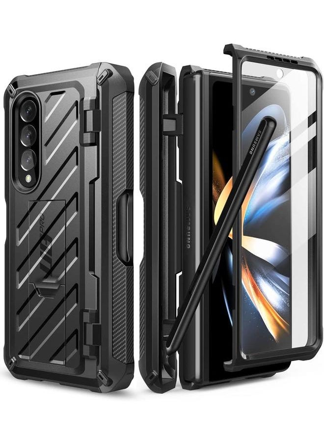 SupCase - Unicorn Beetle Pro Case For Samsung Galaxy Z Fold 4 5G 2022 Full Body Dual Layer Rugged Case With Built In Screen Protector And Kickstand And S Pen Slot Black - Image 1