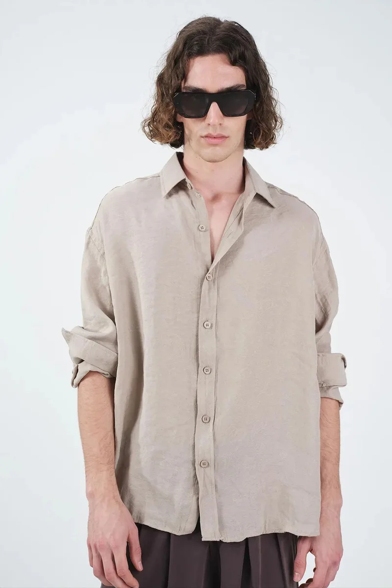 Giesto Stone Natural GIESTO Men's Shirt for Men | Best Price UAE