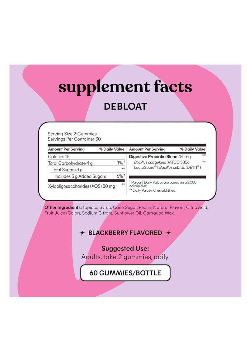 Lemme Debloat Daily Digestive 60 Gummies - Image 2