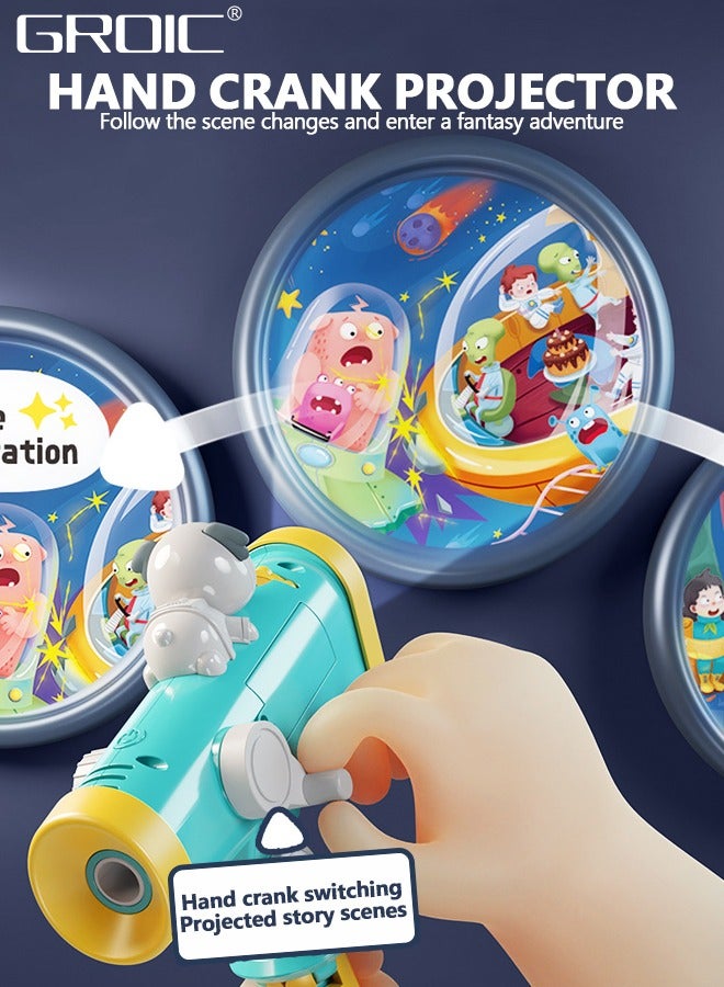GROIC Little Experimenter Telescope for Kids, Children Telescope + Projector and 48 Space Images, Including Educational Activity Book, Great Educational and Space Toy for Kids - Image 2