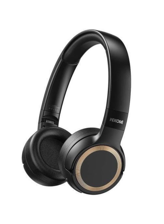 WEKOME WKOME WM-12 On-Ear Wireless/Wired Headphones with 4 Hours of Playtime black - Image 2