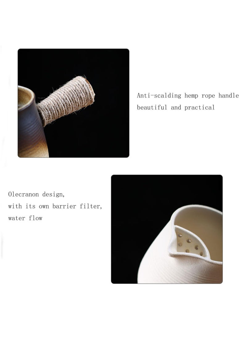 KASTWAVE Ceramic Teapot for Charcoal Grill, 17.6OZ/500ml Clay Stove Boiling Teapot Multipurpose Outdoor Charcoal Grill Stove Tabletop Barbecue Grill for Camping RV Picnic Backyard (Pot) - Image 3