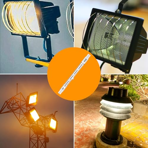 Jaenmsa R7S 150W Halogen Light Bulbs 118mm, 150 Watt J Type T3 Bulbs 120V, 4.6 Inch R7S Halogen Work Light Bulb with Double Ended Light Bulbs for Work, Security, Landscape Lights, Dimmable,5 Pack - Image 4