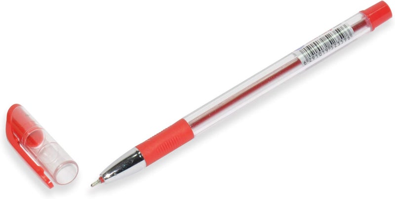 FIS 50-Piece FIS Smart Grip Ballpoint Pens 1.0mm Red - FSBPSG01RE - Image 1