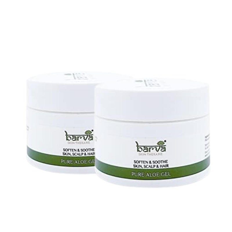 Barva Pure Aloe Gel Suits All Skin Hair Types Soften Soothe Skin Scalp Hair Pack of 250ml - Image 1
