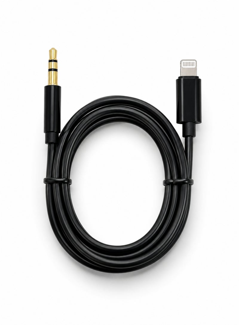 Lightning to 3.5mm AUX Audio Cable 1M for iPhone Audio Adapter Jack Connector Hi-Fi Sound GL060 - Image 1
