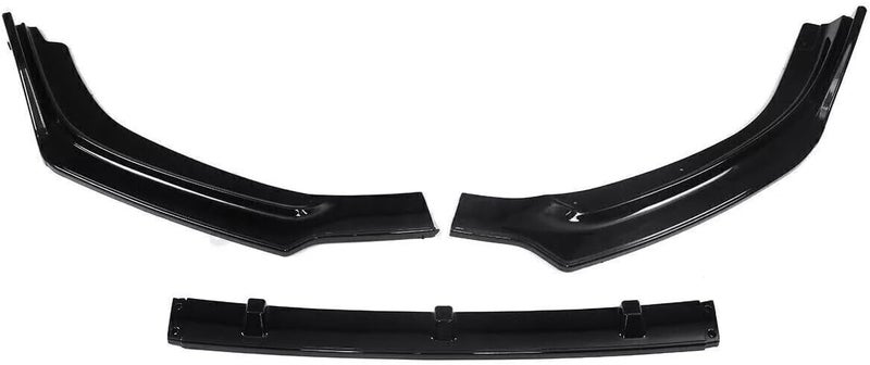 MUTUSAISI Bright Black Front Bumper 3-Stage Lip Spoiler for Toyota Highlander 2017-2019 - Image 5