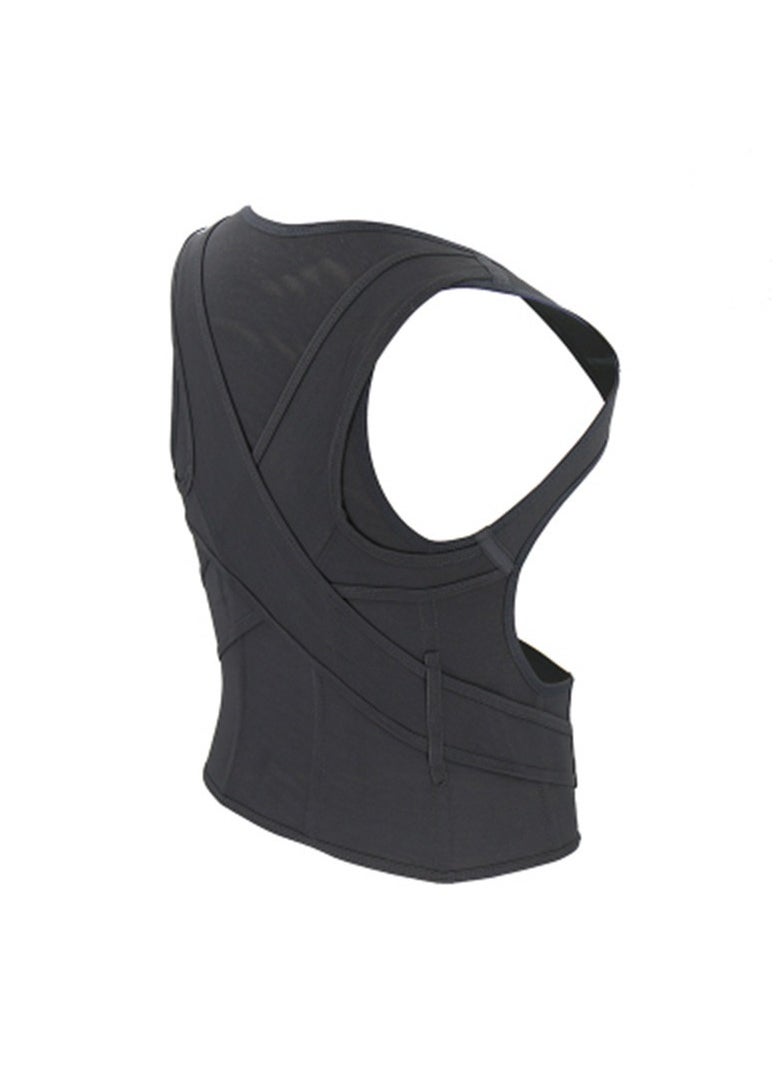 Generic - Posture Corrector with Back Brace, Adjustable and Lightweight Back Corrector, Lumbar Support for Shoulders, Lower and Upper Back, Full Back Support for Men and Women (Black, L) - Image 1