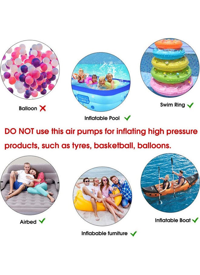 Loquat Portable Electric Air Pump Black 10.5 x 10.2 x 10.3cm  - Image 2