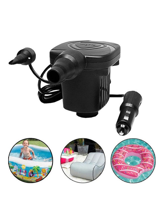 Loquat Portable Electric Air Pump Black 10.5 x 10.2 x 10.3cm  - Image 1