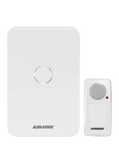 ADMORE Admore Wireless Doorbell, Waterproof Door Bell With 33 Classic Melodies Waterproof Battery Operated Cordless Doorbell Operating at 100M Long Range 4 Volume Levels 1 Push Button & 1 Receiver for Home  - Image 1