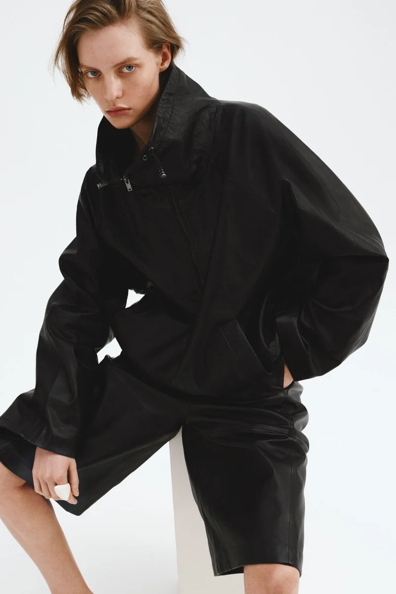 H&M Leather Bermuda shorts