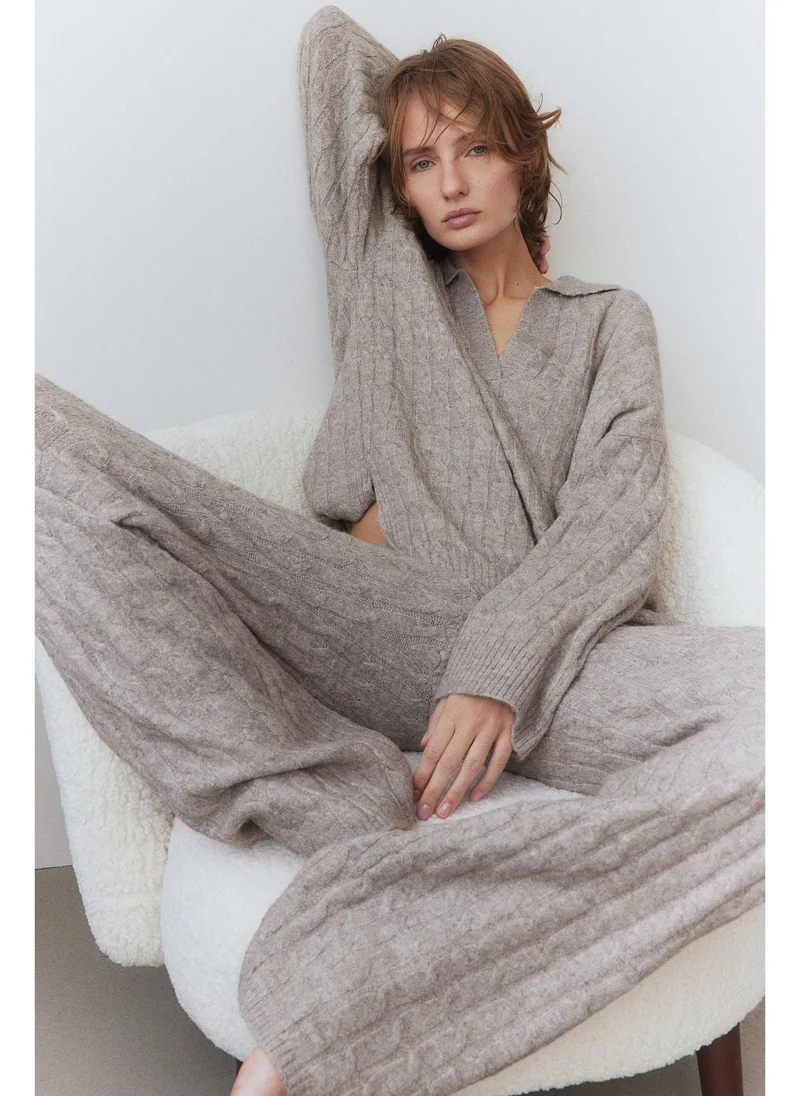 اتش اند ام Cable-knit trousers