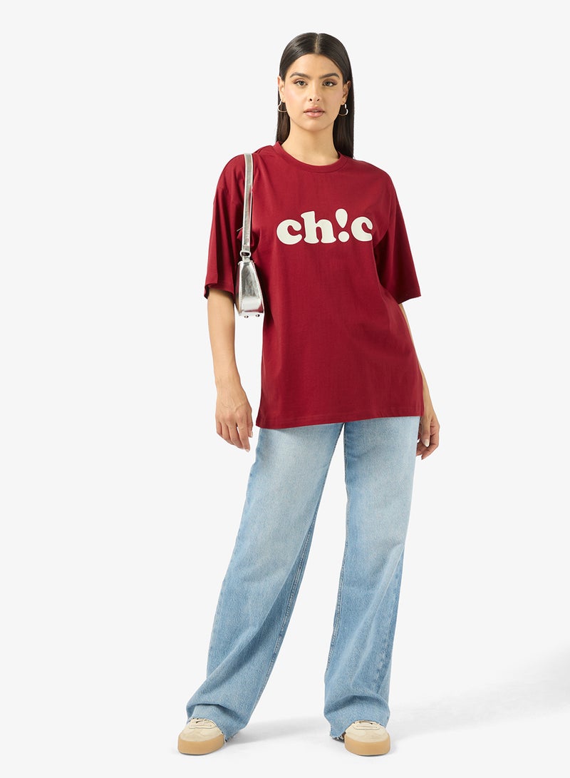 Ginger Crew Neck Chic Slogan T-Shirt - Image 4