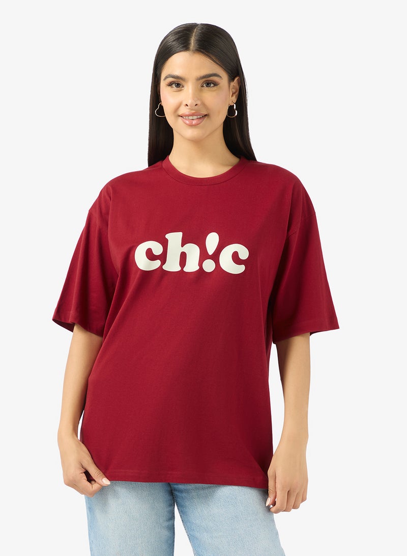 Ginger Crew Neck Chic Slogan T-Shirt - Image 1