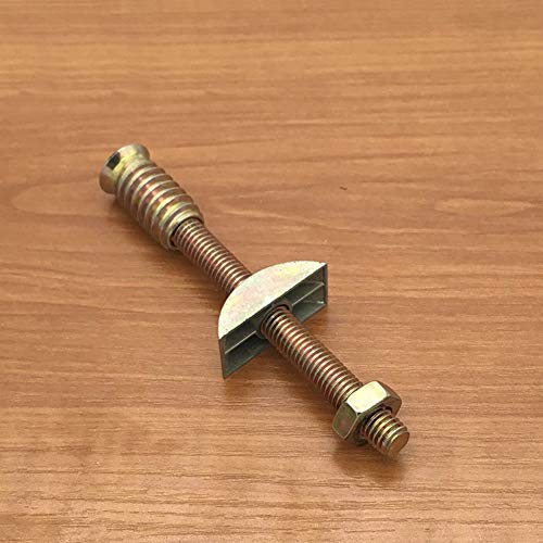 Xinally 6 Pieces M8x100 mm Panel Furniture Wardrobe Four-in-one Connectors Fittings Table Bed Assembly Fasteners Bolts Nuts Threads Half Moon Spacers - Image 4