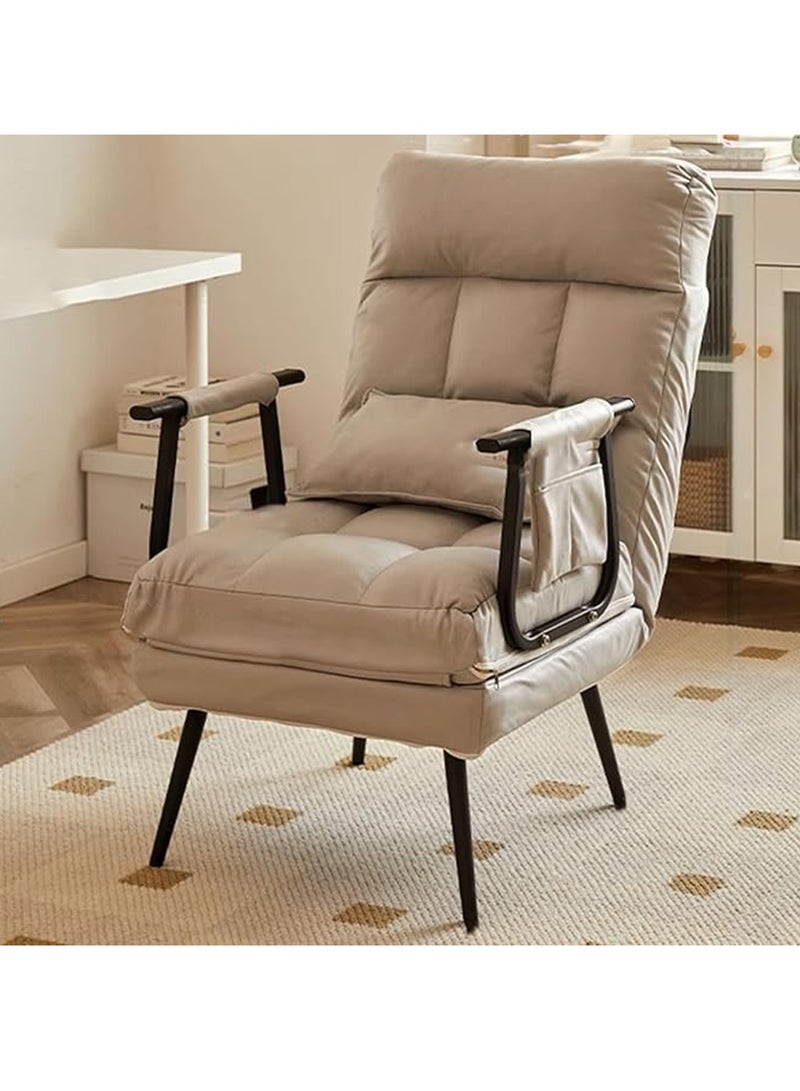 Folding Sofa Recliner Arm Chair Convertible Sofa Bed Sleeper Chair 5 Position Adjustable Backrest - Image 1