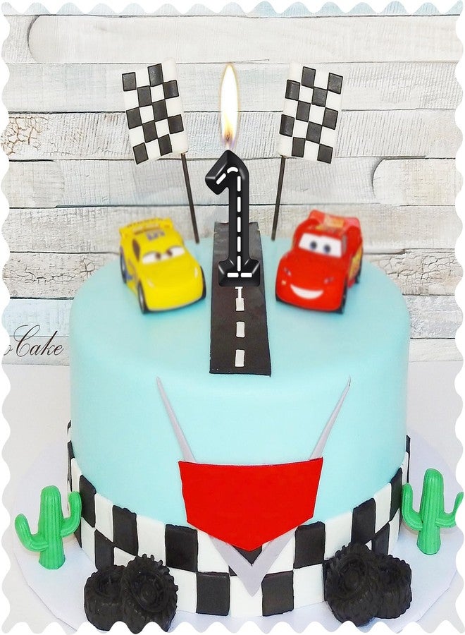 IQMLQV Race Car 1 Candle,Fast One Birthday Candle,1 Candle for Cake Boy,One Fast Cake Topper Birthday Decor for Party Suppliers - Image 5