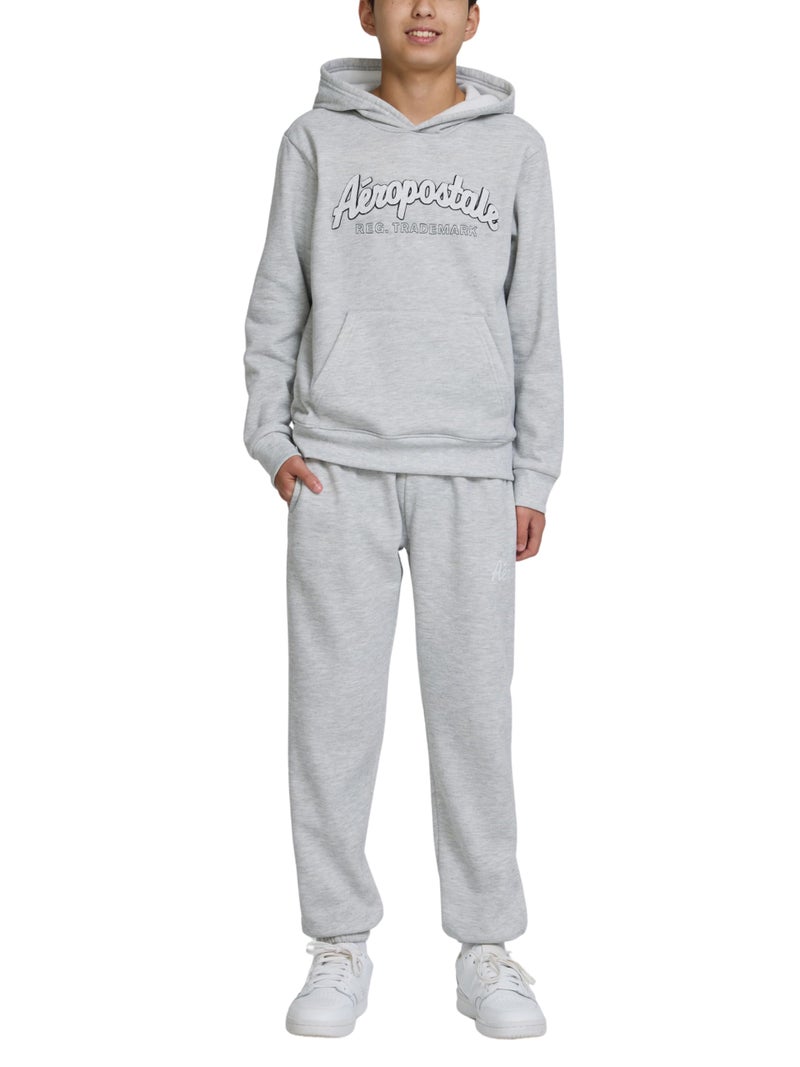 AEROPOSTALE Boys 2 Piece Outfit - Pullover Hoodie and Athletic Pants, Youth Jogger Sweatpants and Sweatshirt, Sizes 4-12 - Image 1