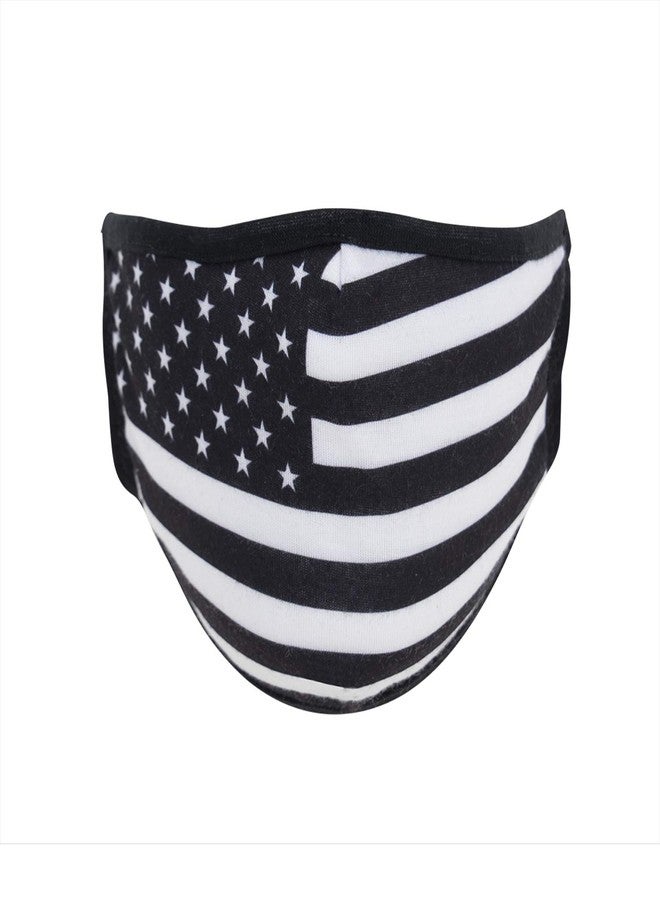 Rothco US Flag Reusable 3 Layer Facemask (White, Large/X-Large) - Image 2