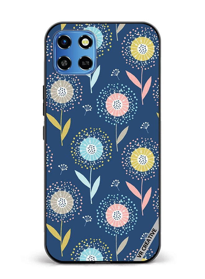 VR CREATIVE Protective Case Cover For Infinix Smart 6 HD Flower Design Multicolour - Image 1