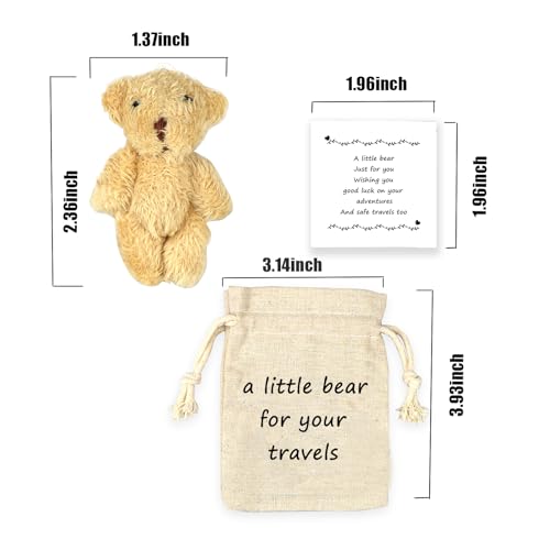 LUOKIFUR Pocket Bear Gifts for Travelers, Overseas Travel, Adventure, Good Luck Gifts,Thoughtful Souvenirs (Travels) - Image 2