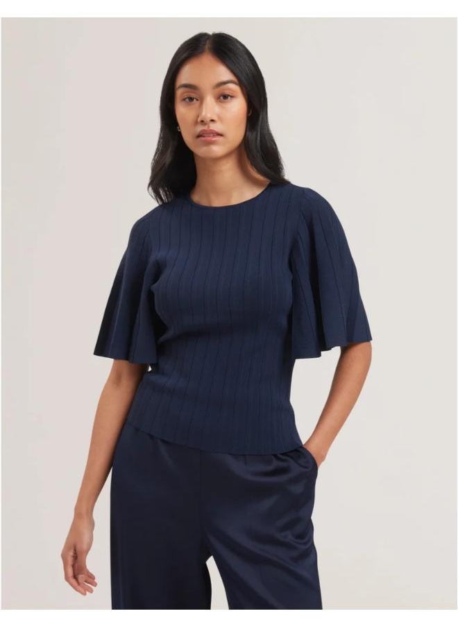 Ted Baker Flute Sleeve Knitted Top  - Image 1