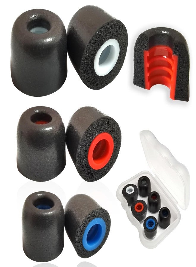 Luckvan Memory Foam Tips Replacement Ear Tips Fit 5mm-7mm Anti-Slip Isolation Noise Replacement Earbuds Tips for in-Ear Earphones with Storage Box - Image 1