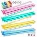 Coolrunner 4PCS Mahjong Racks with Pushers Mahjong AllinOne Tile Rack Pusher Acrylic American Majiang Tile Racks Multi Color Acrylic Mahjong Racks with 2 Sets 4 Colors Bingo Chips and 4pcs dice - Image 2