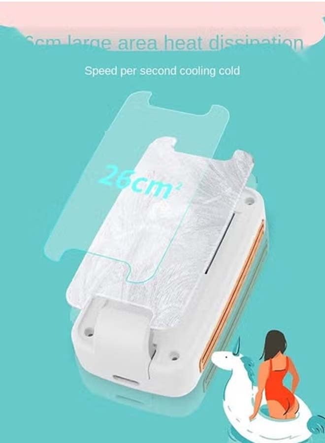 Oregon The new DL03 mobile phone radiator semiconductor cooling cooling anchor jittering the same models of mobile phone air conditioning Product colour: DL03 semiconductor radiator (white) - Image 2