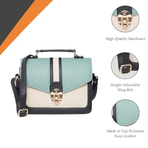 ADISA Women's Sling Bag (Green) - Image 4