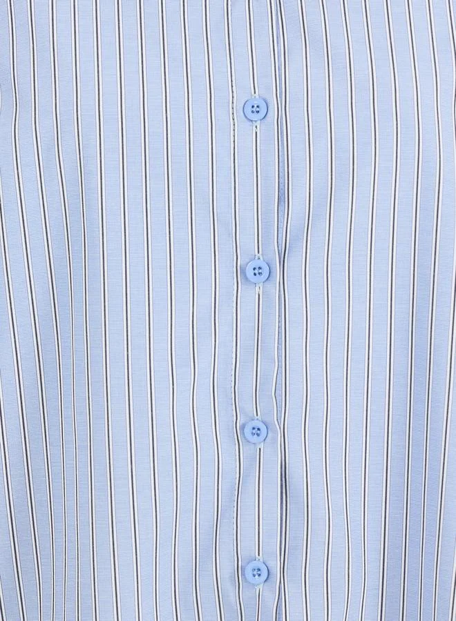 Styli Striped Button Through Oversized Shirt