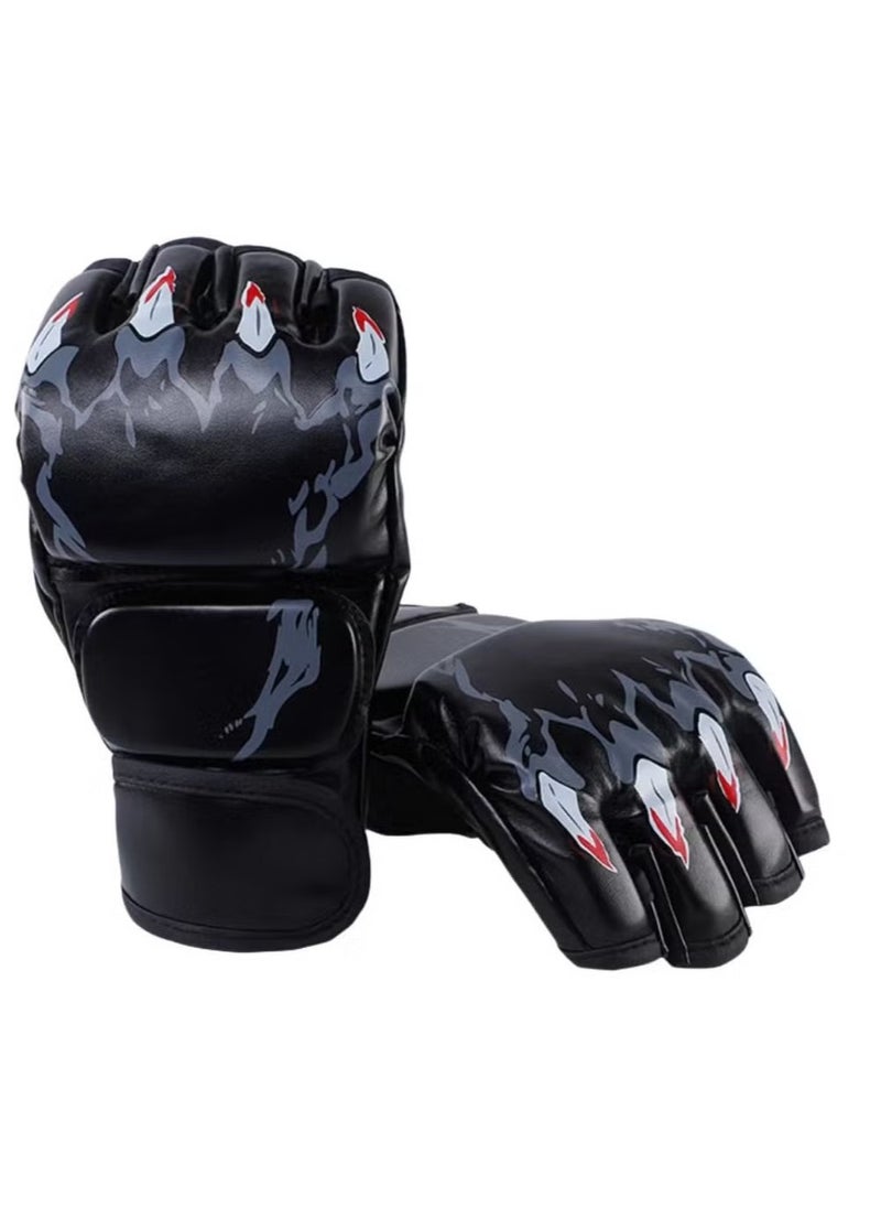 Generic Sparring Gloves for Men Women Half Finger Boxing Gloves Fighting Gloves Boxing Gloves for Punching Bag Training UFC Gloves  - Image 3