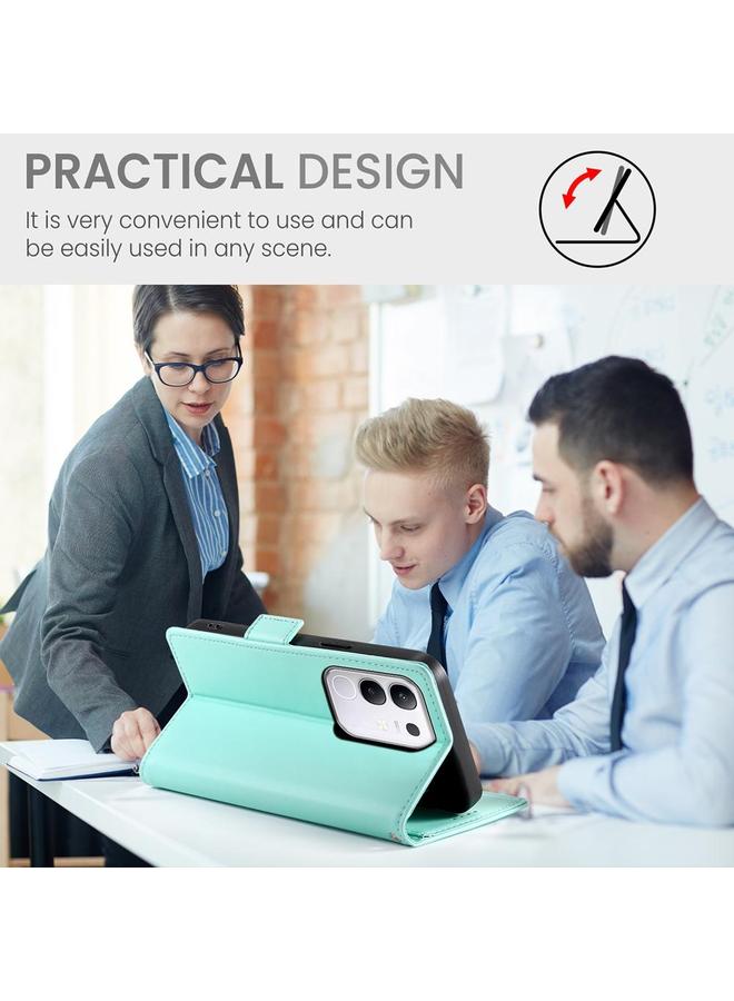 إيروريكس جراب لهاتف vivo Y29s 5G / Y04 4G مع مشبك جانبي مغناطيسي من الجلد المصقول - Image 5