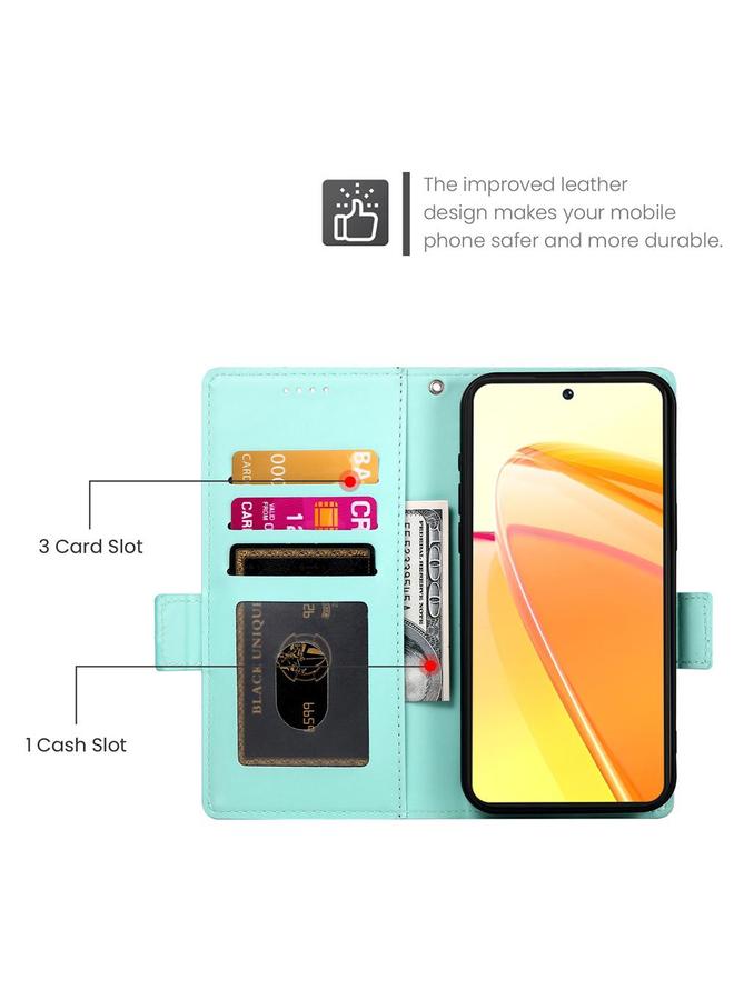 إيروريكس جراب لهاتف vivo Y29s 5G / Y04 4G مع مشبك جانبي مغناطيسي من الجلد المصقول - Image 4