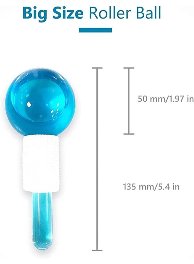 Generic 2 Pieces Crystal Glass Ball for Redness Soothing Face Wrinkle Remover Beauty Care Tool for Redness Soothing Facial Wrinkle Removal  - Image 2
