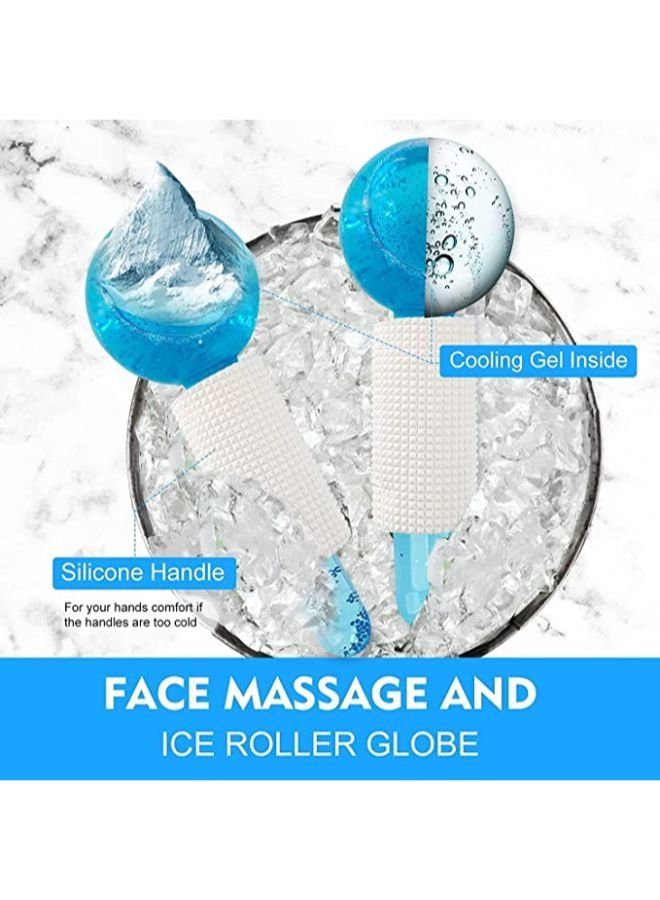 Generic 2 Pieces Crystal Glass Ball for Redness Soothing Face Wrinkle Remover Beauty Care Tool for Redness Soothing Facial Wrinkle Removal  - Image 5