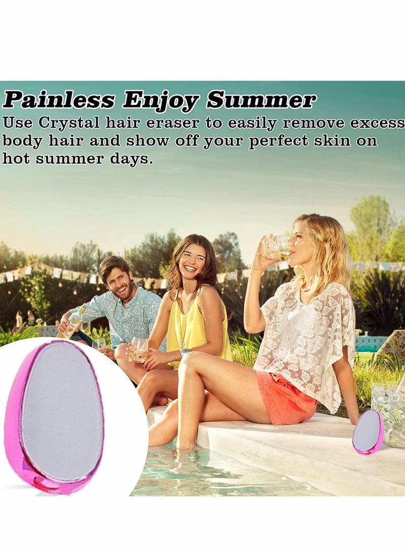 Excefore 2022 Crystal Hair Eraser, Magic Crystal Hair Remover, Painless Hair Removal Stone & Skin Exfoliator Tool for Men Women - Image 5