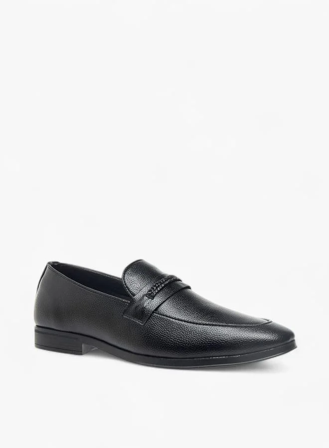 Men's Textured Slip-On Loafers