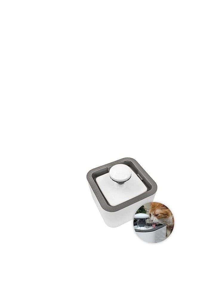 نافورة مياه للقطط والكلاب وموزع مياه للحيوانات الأليفة سعة 2.5 لتر، نافورة شرب أوتوماتيكية للحيوانات الأليفة للقطط والقطط الصغيرة داخل المنزل والحيوانات الأليفة الصغيرة، نافورة شرب فائقة الهدوء للقطط مع فلتر - Image 1