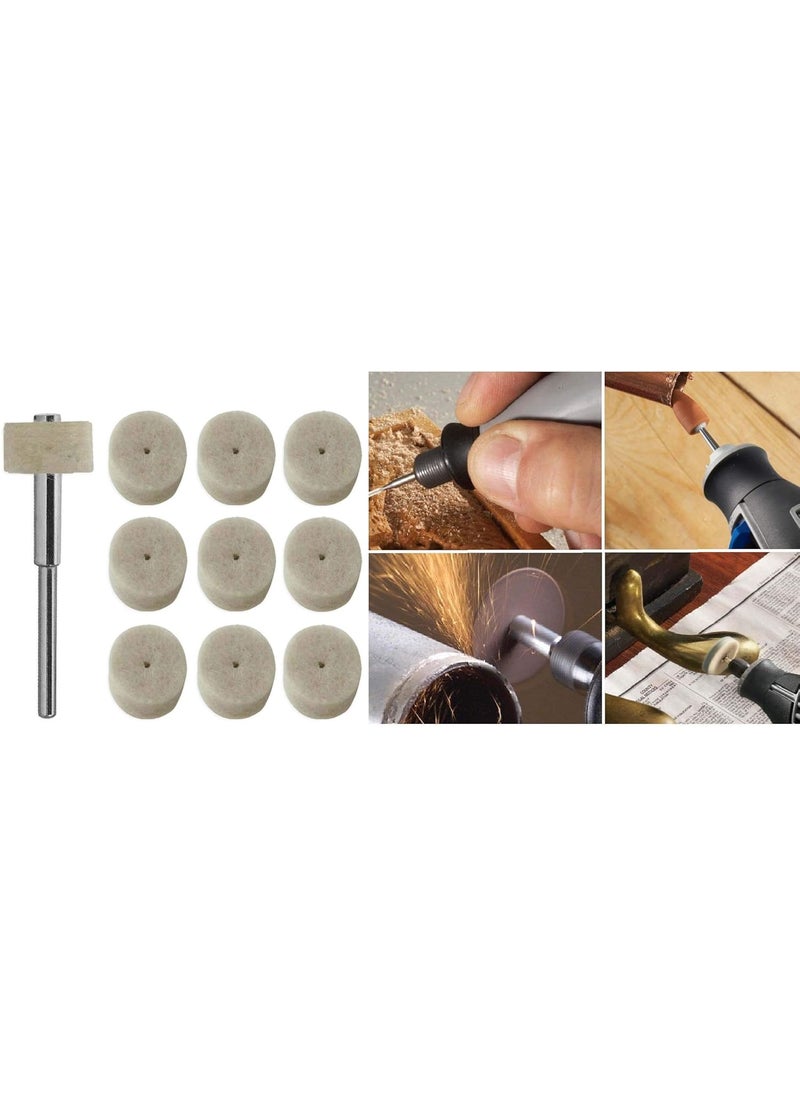 DIY Crafts DIY Crafts 12 Standard 3 Pcs 25 Pcs Mandrel 12 Felt Wool Polishing Wheels with Mandrel Fits DIY Tools For Dremel D 12 Standard  - Image 5